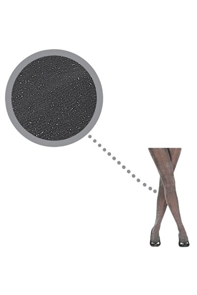 Bolero 2-Pack Women's Plain Glitter Anthracite Pantyhose