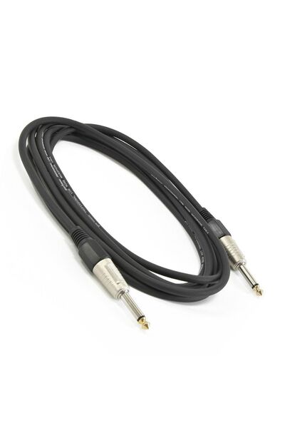 BK Teknoloji Mono 6.35mm 1/4" Jack Gitar Amfi Enstrüman Kablosu - 1 Metre