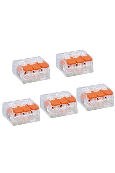 BK Teknoloji 3 Iletken Bağlantılı Çok Amaçlı Tırnaklı Buat Klemens - 5 Adet