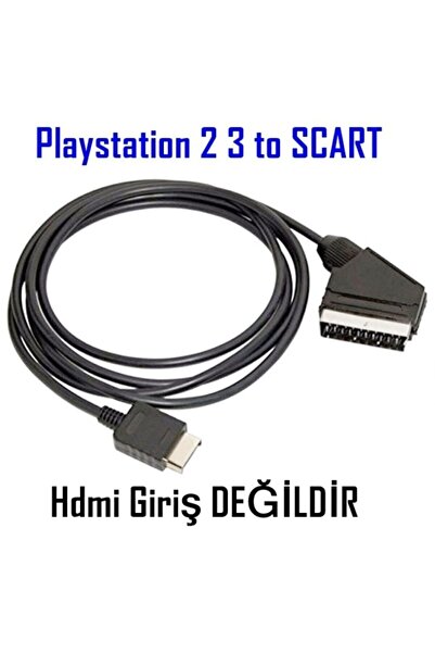 Kuvars Playstation 2 3 Konsoldan Scart Av Rgb Bağlantı Kablosu Ps2 Ps3 Uyumlu Konsoldan Scart Kablo