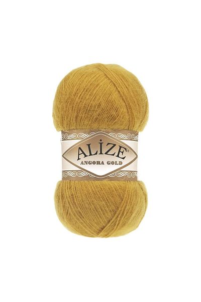 Alize Angora Gold 5 Pieces 100 Gr Hand Knitting Yarn 2 Saffron