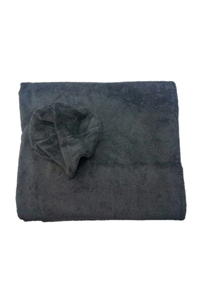 Bol Ticaret Tekstil Масажний матрац з отворами для рук, рушник для нош, темно-сірий, 150x220 см