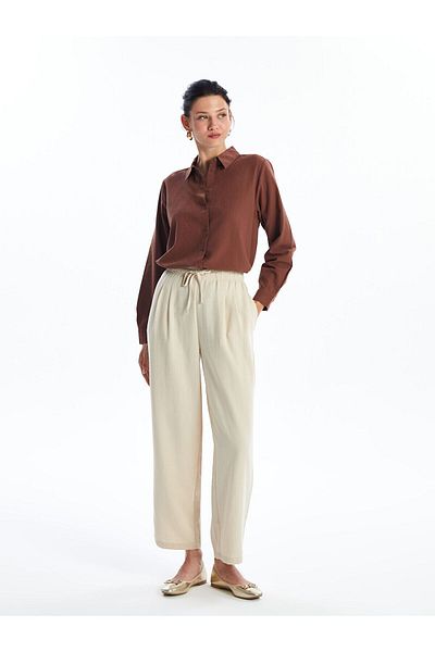 LC Waikiki LCW Elastic Waist Comfortable Fit Women's Trousers