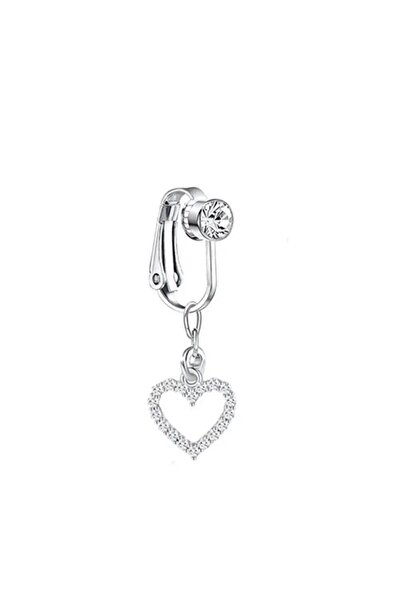 Arescollection Delik Gerektirmeyen Sallantılı Taşlı Sahte Göbek Piercingi