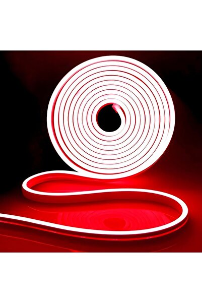 Forlife 12V 5 Metre Neon Şerit Led Kırmızı Işık