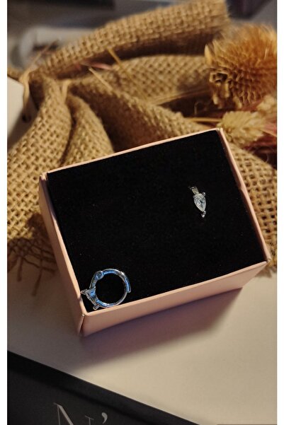 alysa jewelry Damla Model Halka Piercing Kıkırdak- Lobe-tragus-helix