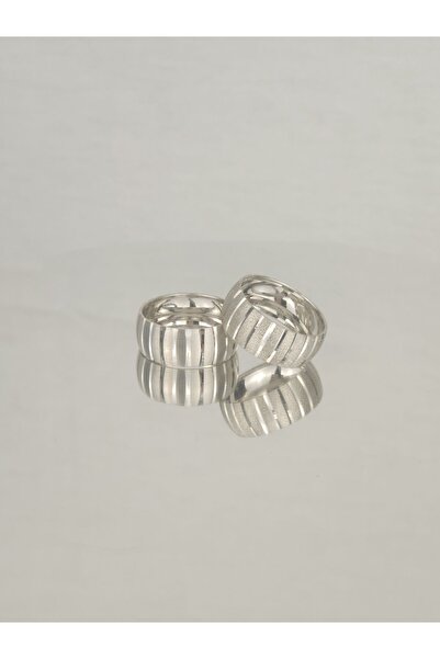 Gri Gümüş Romantik Sevgi Bağı 925 Ayar Gümüş Alyans, Nişan Ve Söz Yüzüğü