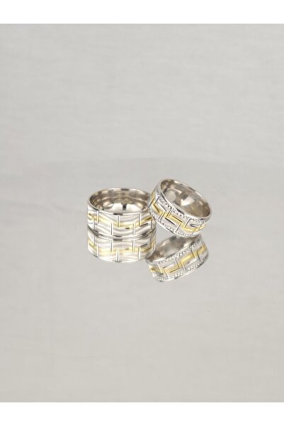 Gri Gümüş Zarafet Bağlantısı 925 Ayar Gümüş Alyans, Nişan Ve Söz Yüzüğü