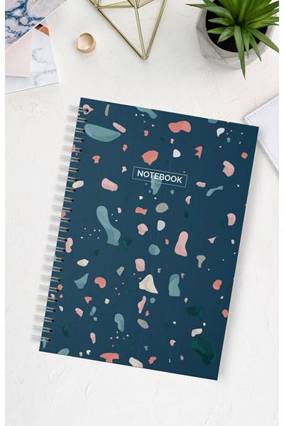Hobbi Tasarım 70 Sheets A4 Spiral Bristol - School Notebook