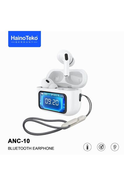 POLYGOLD ANC10  Anc Dokunmatik Dijital Ekranlı Aktif Gürültü Engelleme Bluetooth Kulaklık Şeffaf Mod ENC/ANC