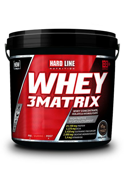Hardline Whey3 Matrix 4000gr - Chocolate Color, HALAL CERTIFIED