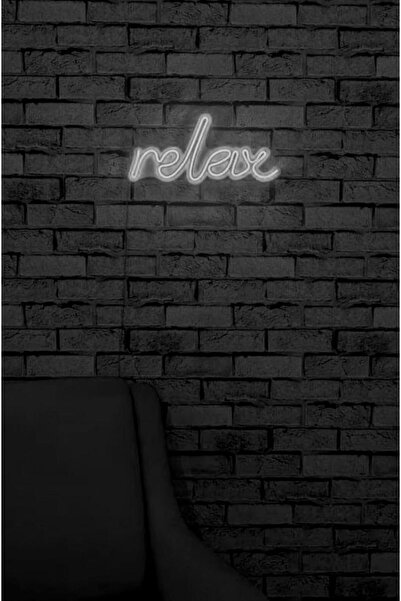 METADESİNG - Relax - Neon Yazı Led Işık Dekoratif Duvar Aydınlatması Sihirli ...