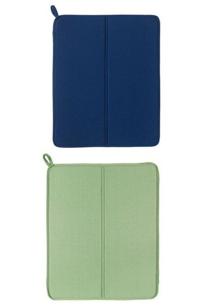 IKEA Тъмносиня светлозелена кърпа за сушене на чинии от 2 части