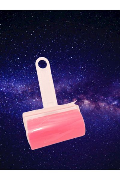 GÜLERYÜZ İTHALAT Practical Washable Lint and Dust Collection Roller Pink