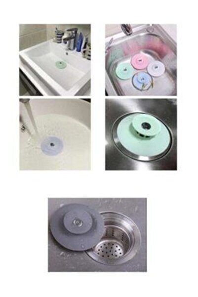 Rose Ufo Lavabo Evye Tıkacı, Tıpa Süzgeç Bas Aç, Bas Kapa Pratik - Pembe