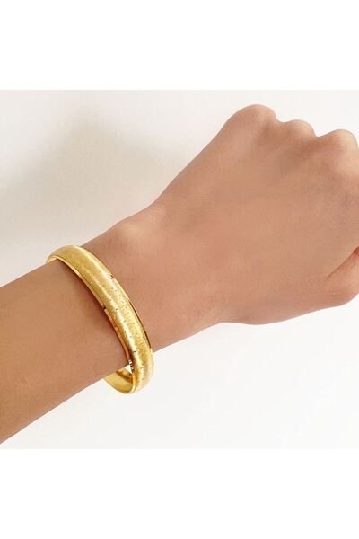 FerizZ Altın Kaplama Melisa Model Bilezik 1 cm BLZ-3033