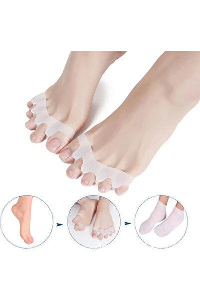 Genel Markalar Yumuşak silikon ayırıcı, parmak düzeltme ve rahatlatma seti, 1 çift