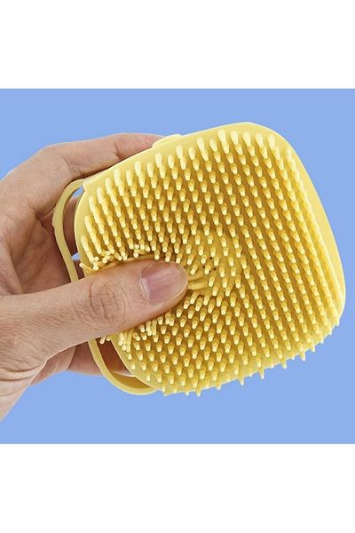 DEMİRHAN İTHALAT Soft Pouch Massage Brush - Bathroom with Cat and Dog Chamber
