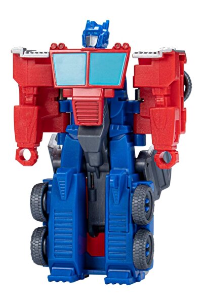 TOYFEST Transformers Earthspark Tek Adımda Dönüşebilen Robot Araba Optimus Prime Karakter Figür 10 Cm