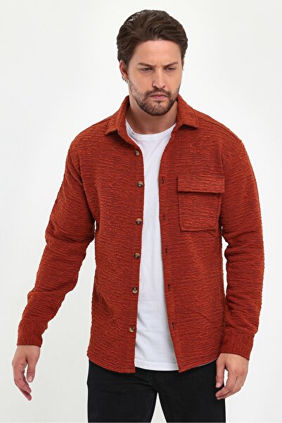 MİRMARONİ зимова чоловіча сорочка з капітоном, сорочка лісоруба, одна кишеня з клапаном