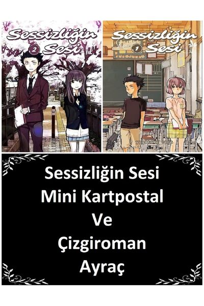 Çizgi Düşler Sessizliğin Sesi 1-2. Ciltler 2 Kitap | Sessizliğin Sesi Mini Ka...