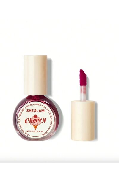 SHEGLAM For The Flush Lıp & Cheek Tınt, Cherry,uzun Süre Kalıcı Çok Amaçlı Tint