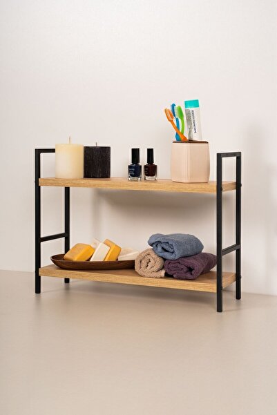 Home Metal-Masa Tezgah Üstü Düzenleyici Dolap Çok Amaçlı Organizer Raf