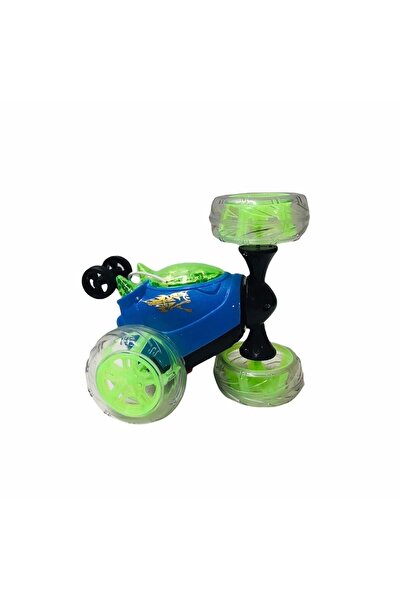Duman Lighted Green Crazy Acrobat Remote Control Car