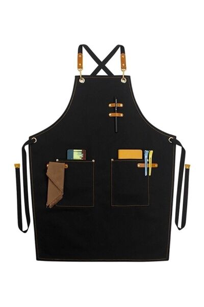Genel Markalar Askılı Çömlek Resim Sanat Önlüğü Master Chef Cafe Restaurant Şef Garson Kuaför Aşçı Önlüğü