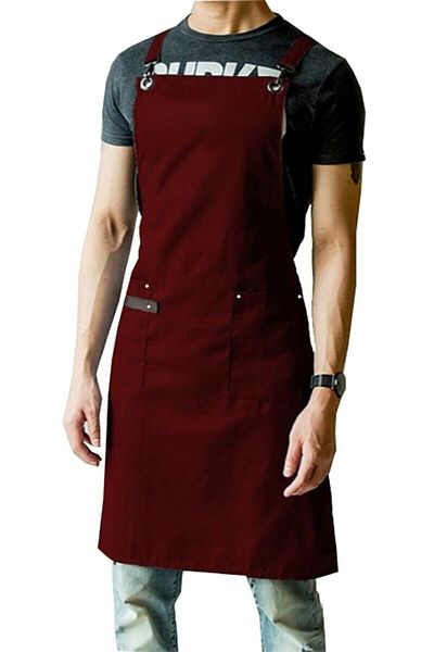 YDZ Neck Hanging Kitchen Apron Master Chef Barista Cafe Restaurant Chef Waiter Hairdresser Cook Apron