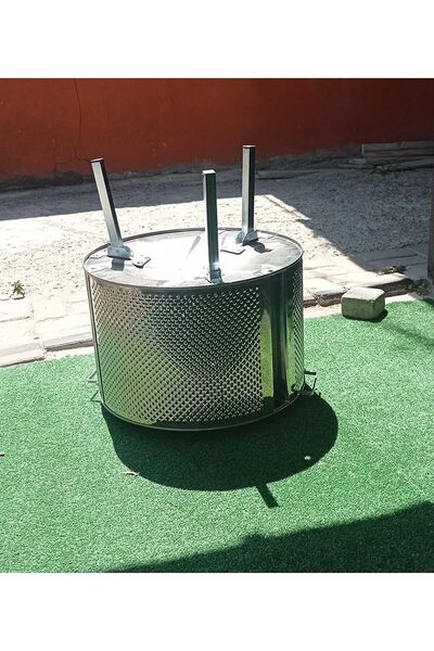 karadağ madencilik Ateş Çukuru Bahçe Şöminesi Katlanir Ayakli Kulplu