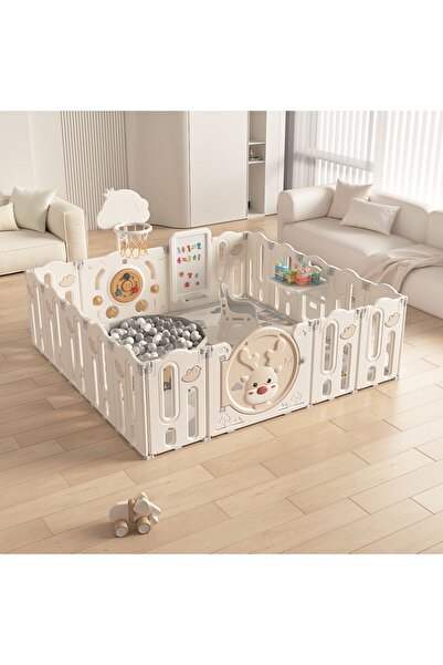 UTHİNGO GEYİK TEMALI OYUN ALANI 190x196cm TOP HAVUZU HEDİYELİ