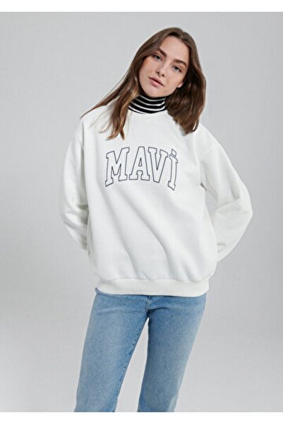 Mavi Women's White Sweat - M1611192-70057