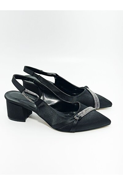 ZSHOES Pantofi de damă cu toc mărime mare, 5,5 cm, cu spate elastic