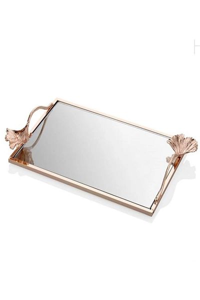 Cemile Gınko Rectangular Tray 33x18x3 Cm
