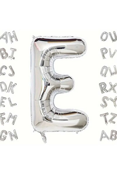 PARTİ AŞKI Gümüş Harf Folyo Balon 16 Inç 35 Cm & Küçük Boy Doğum Günü Parti B...
