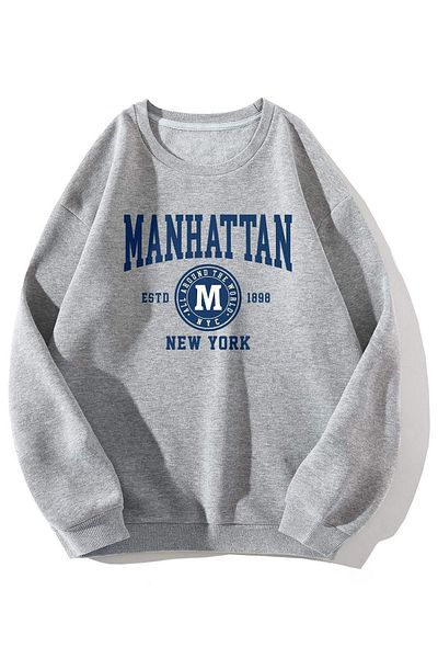 uyguntarz Oversize mikina s potiskem Manhattan