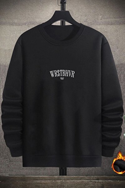 uyguntarz Unisex φούτερ με λαιμόκοψη χωρίς στάμπα