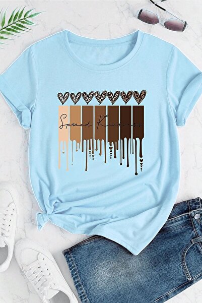 uyguntarz Футболка з леопардовим принтом унісекс великого розміру з принтом серця