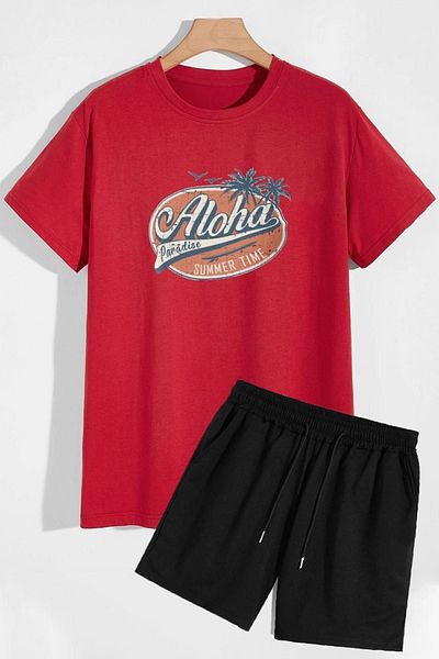 trendypassion Aloha Shorts T-shirt Tracksuit Set