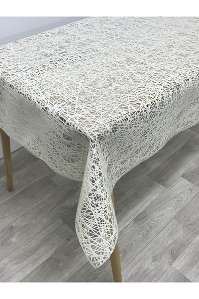 Yıldızhome Față de masă pânză ulei de lux acoperită transparent cu model fir răchită pvc