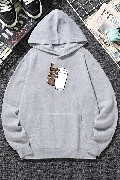 uyguntarz Φούτερ με στάμπα Tupac Coffee Unisex