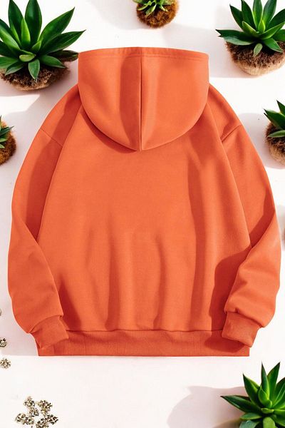 uyguntarz Unisex φούτερ με στάμπα ορχιδέας σε καμβά μεγάλου μεγέθους