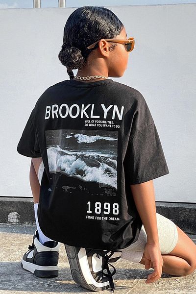 uyguntarz Παιδικό βαμβακερό μπλουζάκι Brooklyn 1898