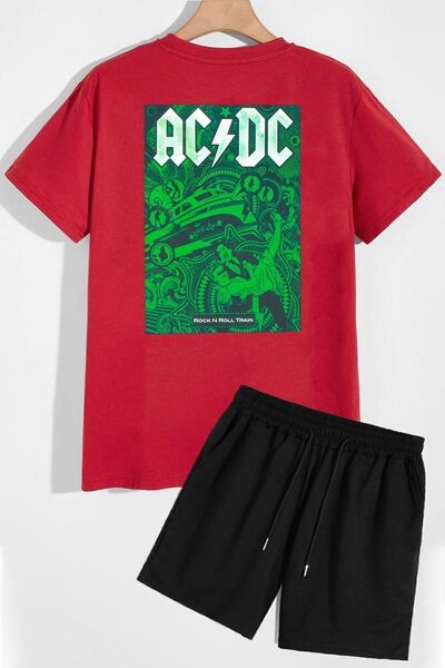 trendypassion Σετ φόρμας μπλουζάκι Acdc Shorts