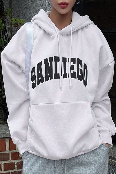 uyguntarz Φούτερ με στάμπα Sandiego Oversize