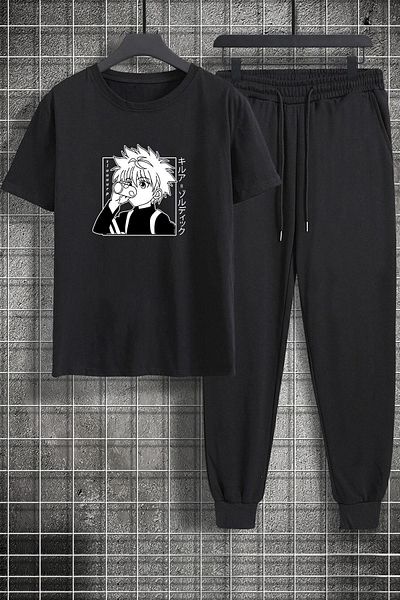 uyguntarz Σετ φόρμας 2 τεμαχίων Unisex Killua Zoldyck Printed