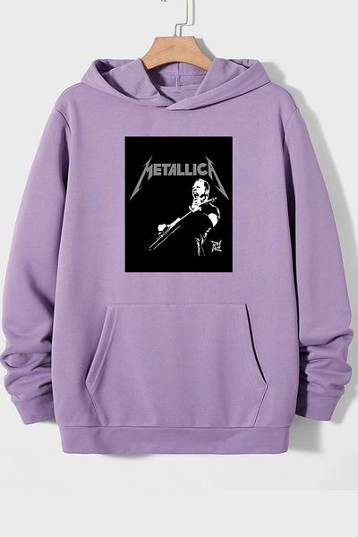 uyguntarz Φούτερ Unisex Metalica με στάμπα oversize
