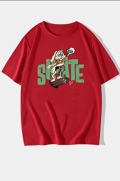 uyguntarz Μπλουζάκι Unisex All Day Rabbit Design