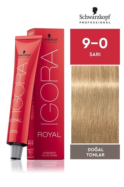 Igora Royal Doğal Tonlar Sarı 9-0 Saç Boyası 60ml